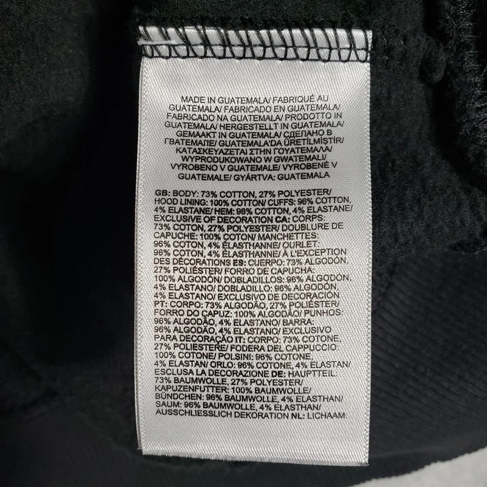 The North Face‎ Gorpcore Hoodie Mens Small Black Pullover Fleece Sweatshirt Vtg
